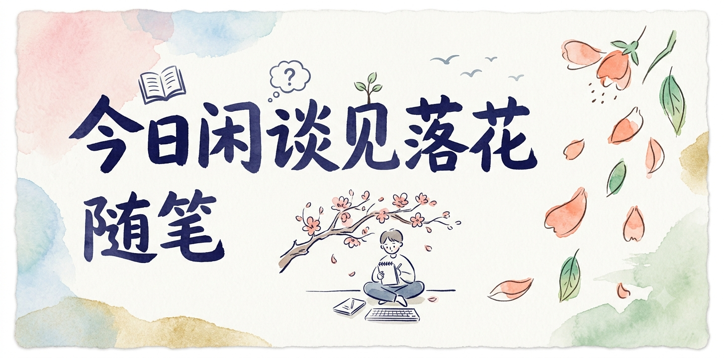 今日闲谈见落花